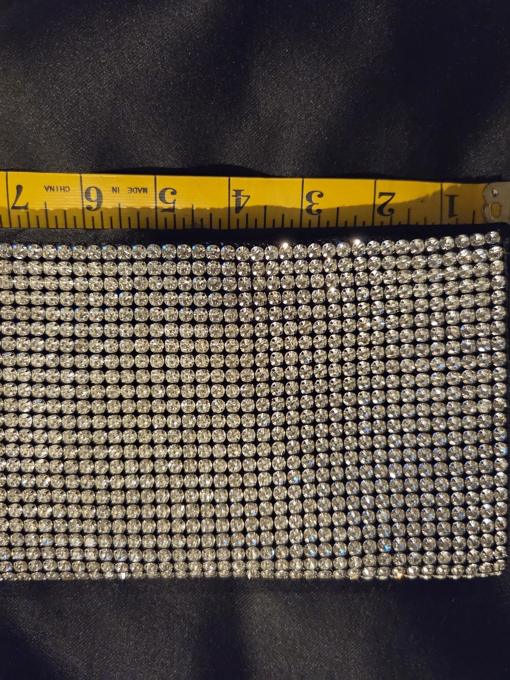 Silver Rhinestone Evening Clutch - Picture 10 of 12